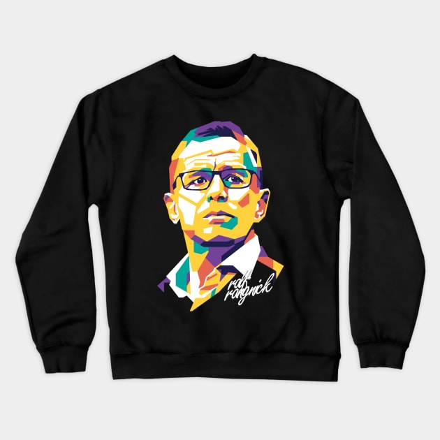 Ralf Rangnick The New Era MUFC Crewneck Sweatshirt by pentaShop